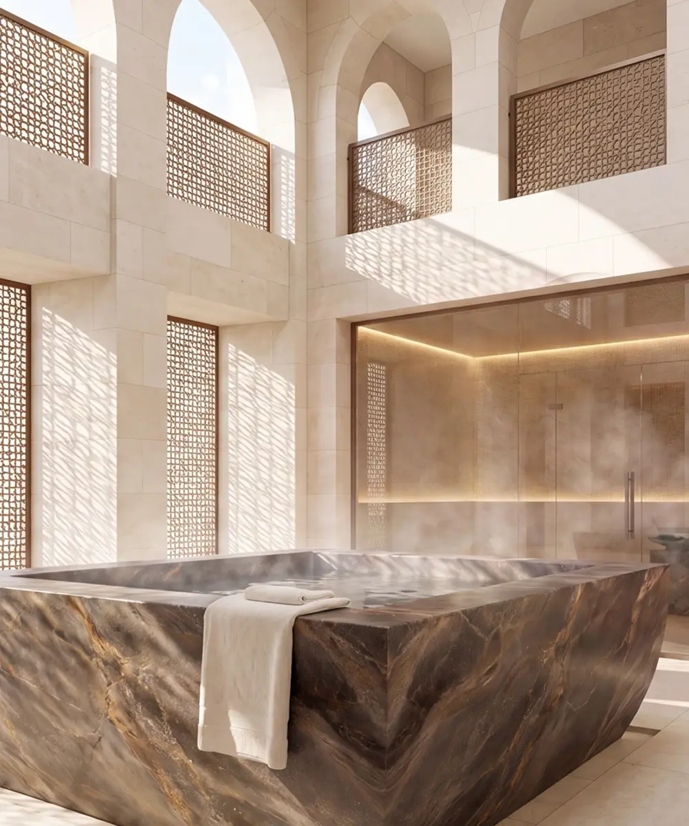 Resort-style waterfront amenities
