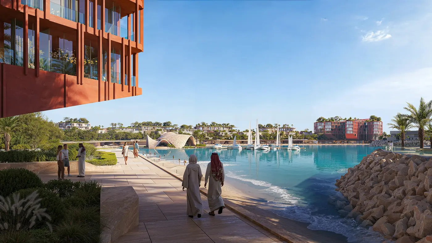 Mira Coral Bay waterfront promenade